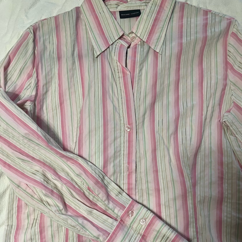 New York and company women’s long sleeve dress shirt